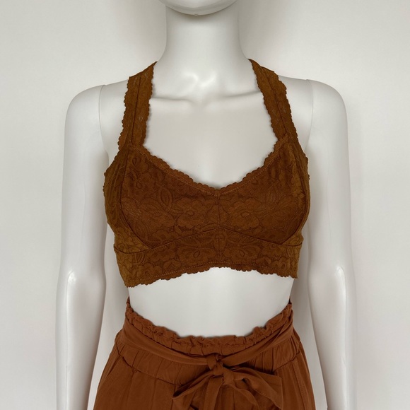 Free People Gallon Racerback Bralette in CopperTan - Picture 1 of 4